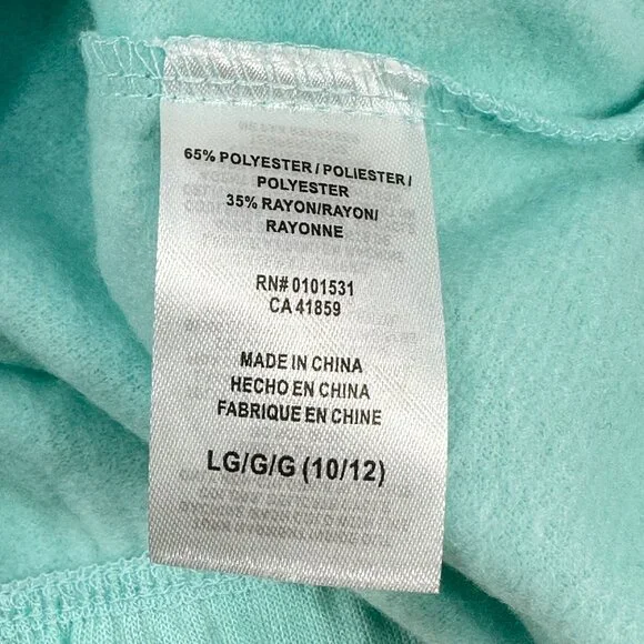 Disney Star Wars Youth Size Large 10-12 Sweatshirt R2-D2 Graphic Green NWOT - Picture 5 of 14